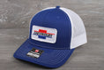 Load image into Gallery viewer, Vintage Chevrolet patch on a Richardson 112 trucker hat - Royal