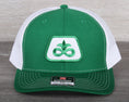 Load image into Gallery viewer, Vintage Pioneer Seed Logo patch on a Richardson 112 trucker hat