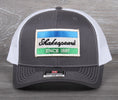 Load image into Gallery viewer, Vintage Shakespeare Fishing patch on a Richardson 112 trucker hat