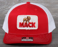 Load image into Gallery viewer, Vintage Mack patch on a Richardson 112 trucker hat