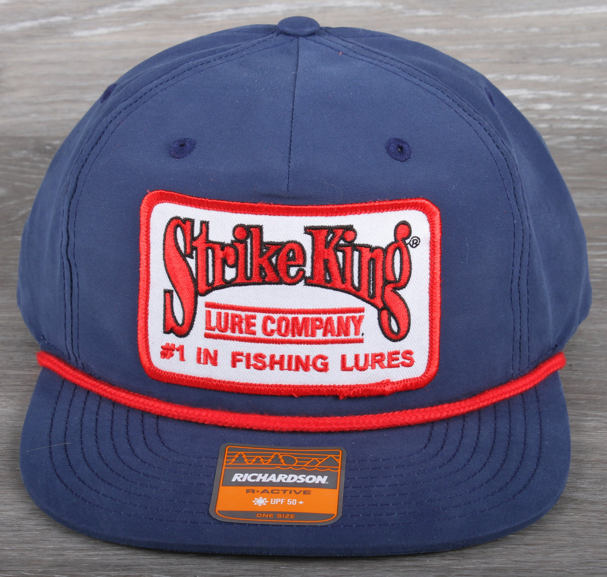 Strike King Fishing Lure patch on a Richardson 2561
