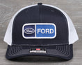 Load image into Gallery viewer, Vintage Ford patch on a Richardson 112 trucker hat - Navy