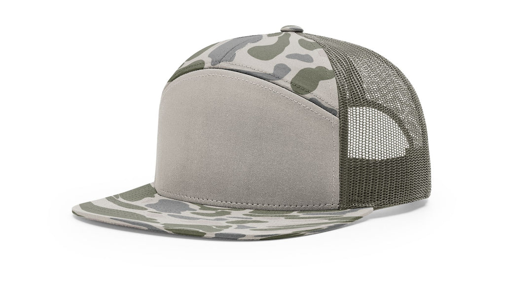 Richardson 168P 7 Panel Flatbill - Camo