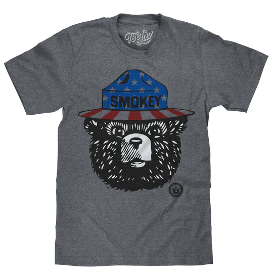 Vintage Patriotic Smokey the Bear Tee