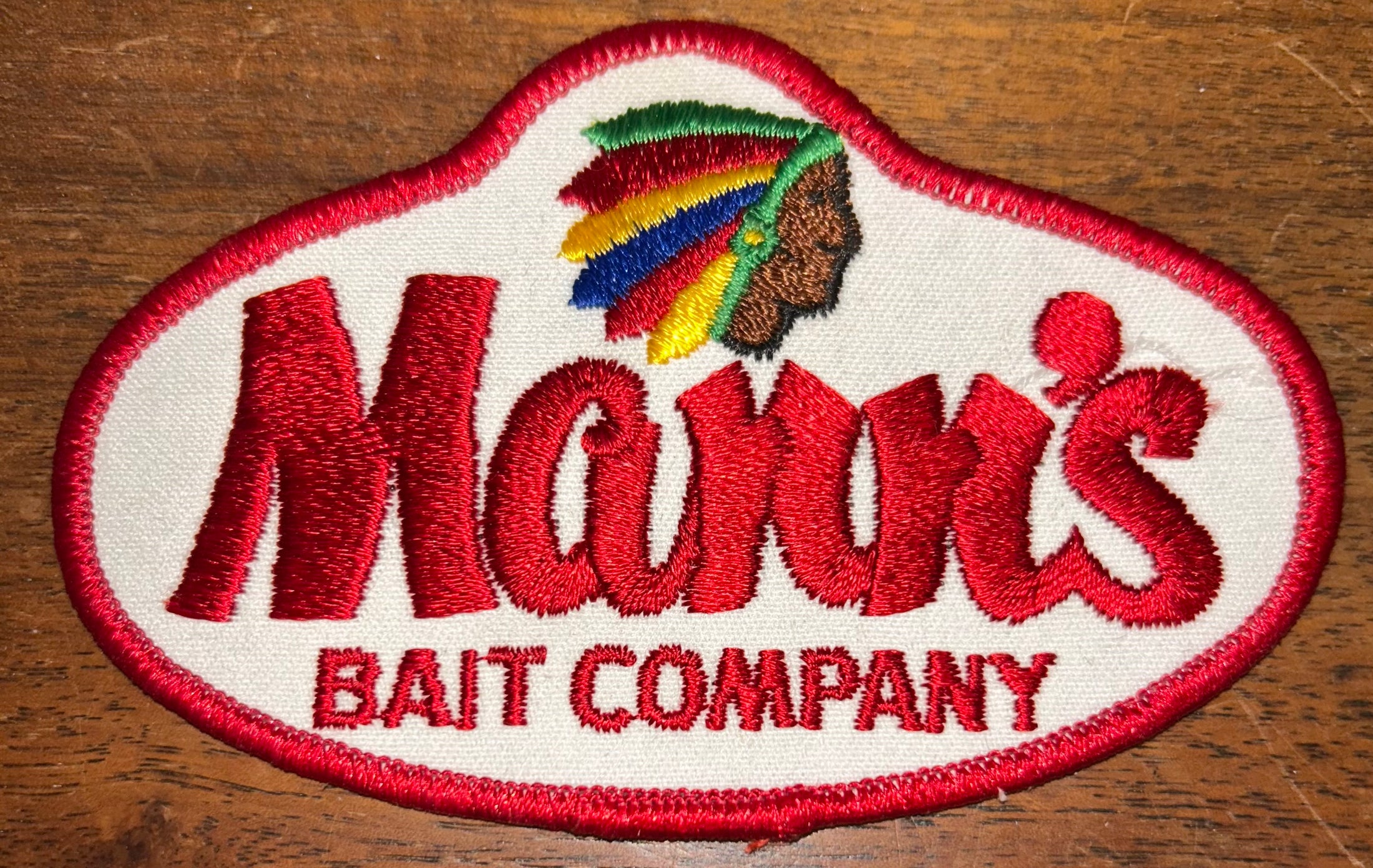 Vintage Mann's Bait Company Patch