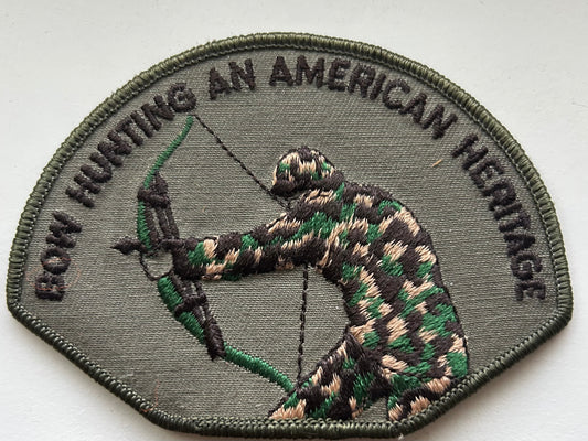 Vintage Bow Hunting American Heritage Patch