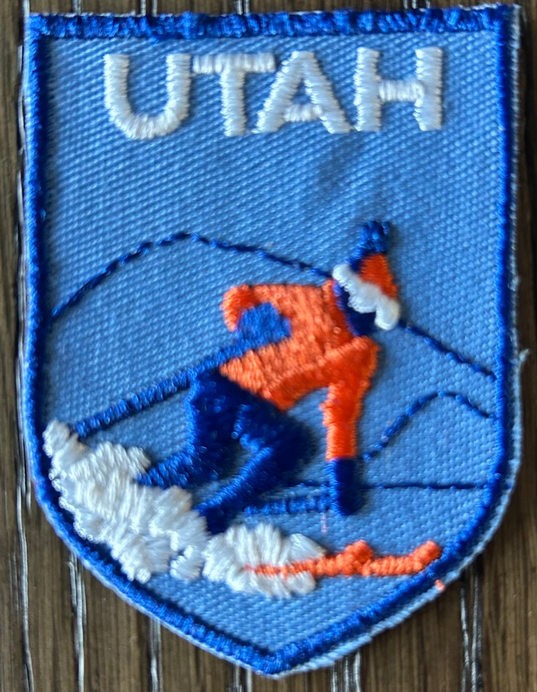 Vintage Utah Skiing Patch