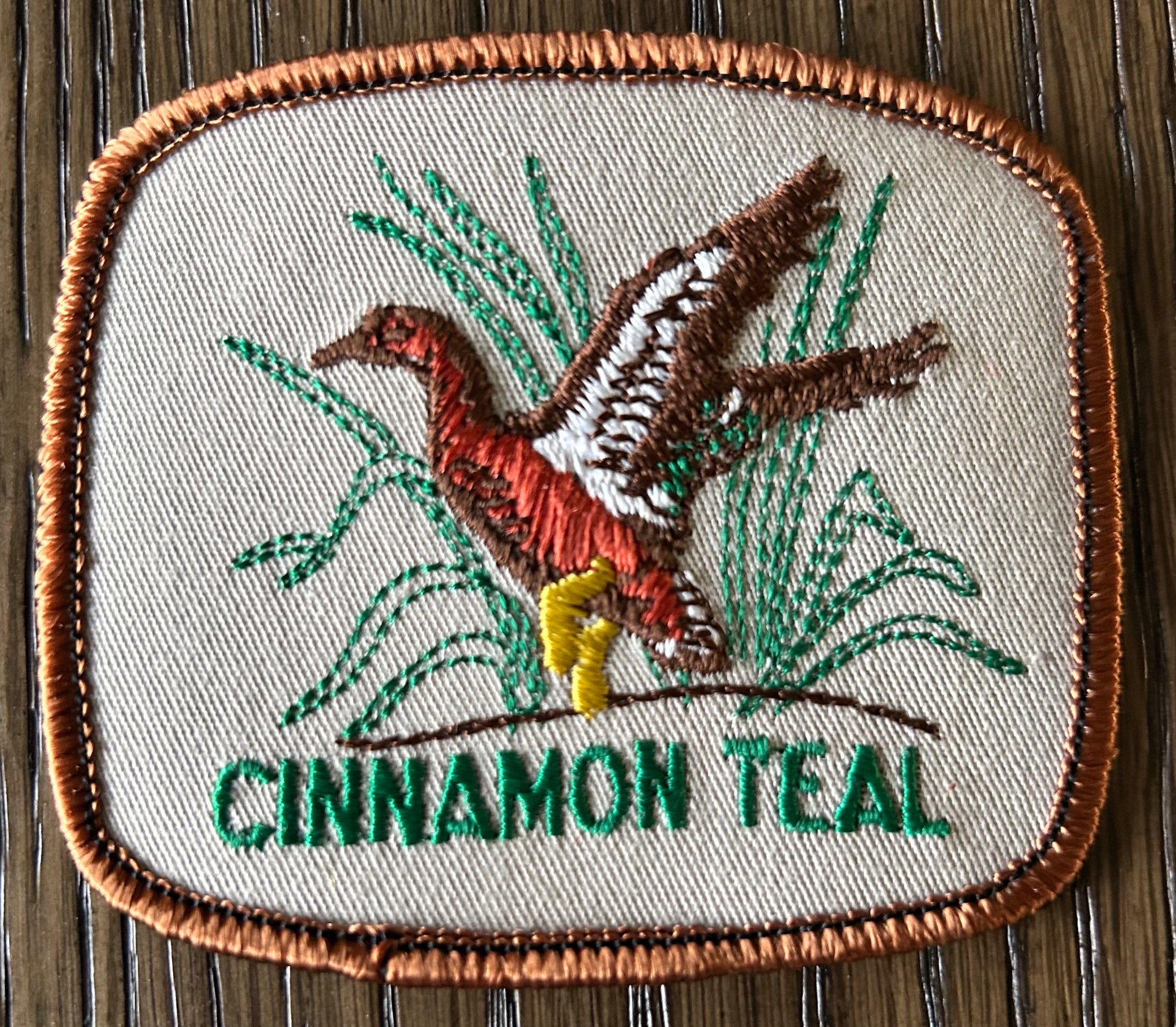 Vintage Cinnamon Teal Duck Patch