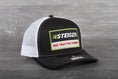 Load image into Gallery viewer, Steiger Big Tractor Power patch on a Richardson 112 trucker hat

