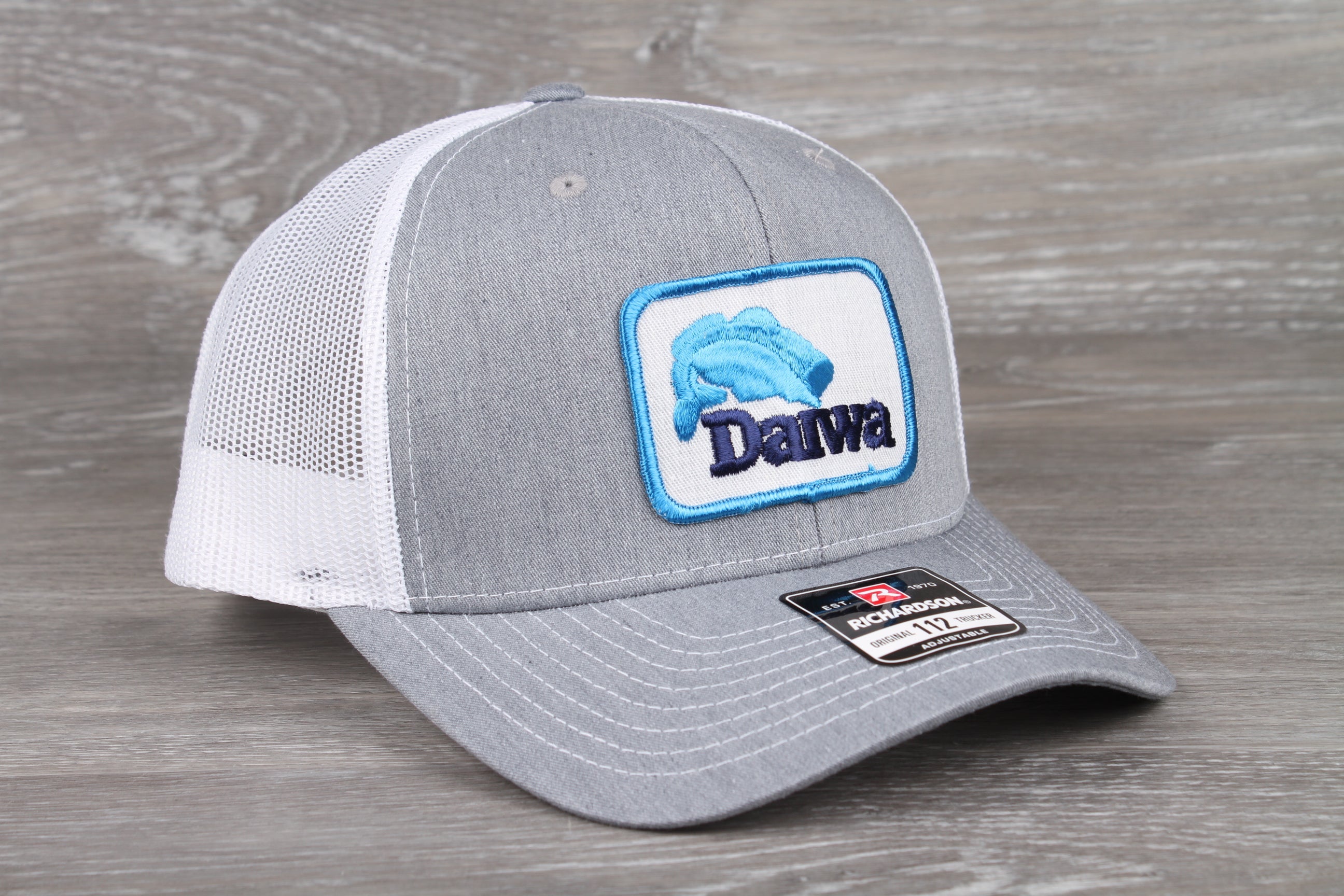 Lot of 4 Team Daiwa Fishing White Visor Hats Texace Made USA