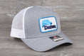 Load image into Gallery viewer, Vintage Daiwa Fishing patch on a Richardson 112 trucker hat
