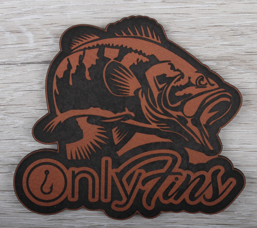 Only Fins Leatherette Patch - Rawhide