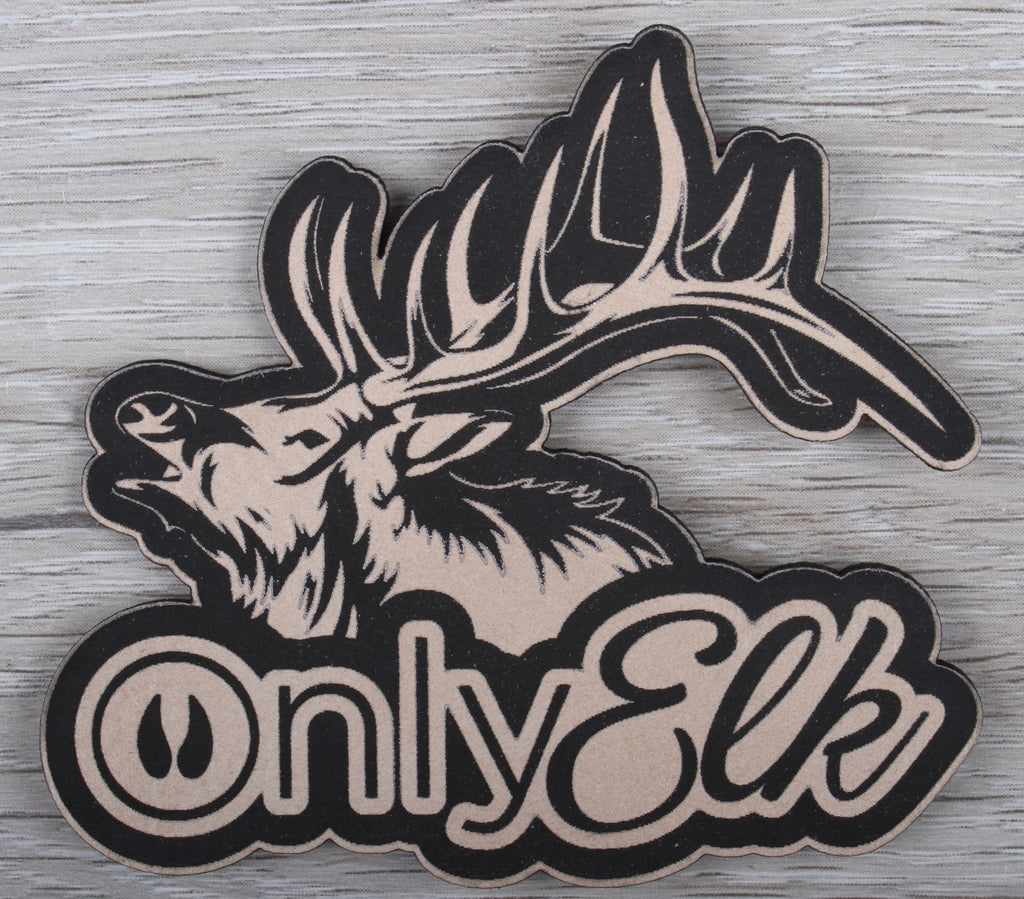 Only Elk Leatherette Patch - Tan
