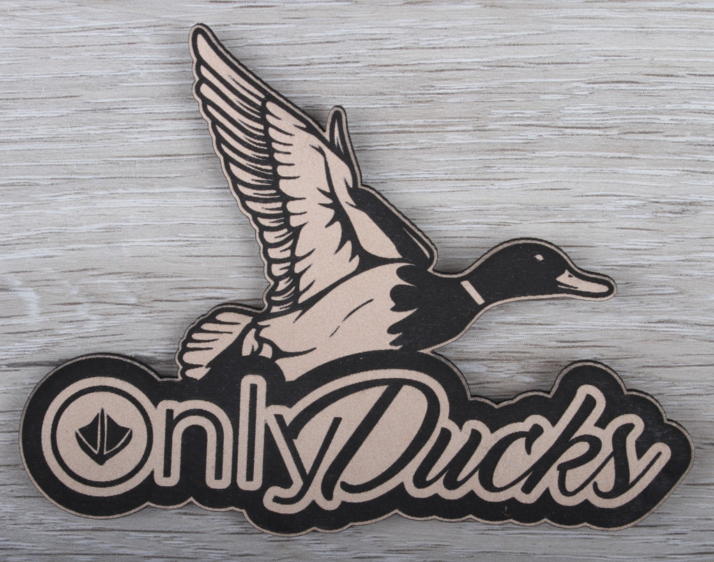 Only Ducks Leatherette Patch - Tan