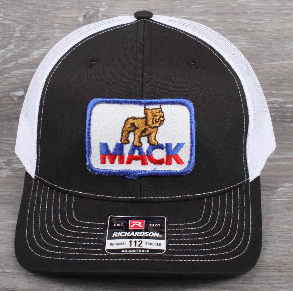 Vintage Mack patch on a Richardson 112 trucker hat