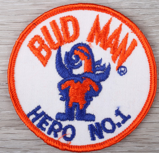 Vintage Bud Man Hero No. 1 Patch