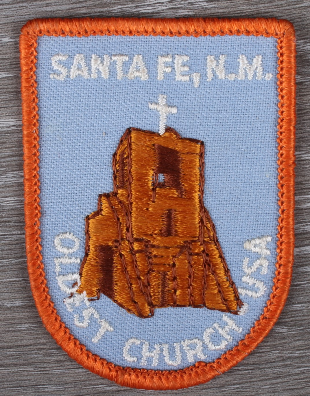 Vintage Sant Fe, NM Oldest Church Patch