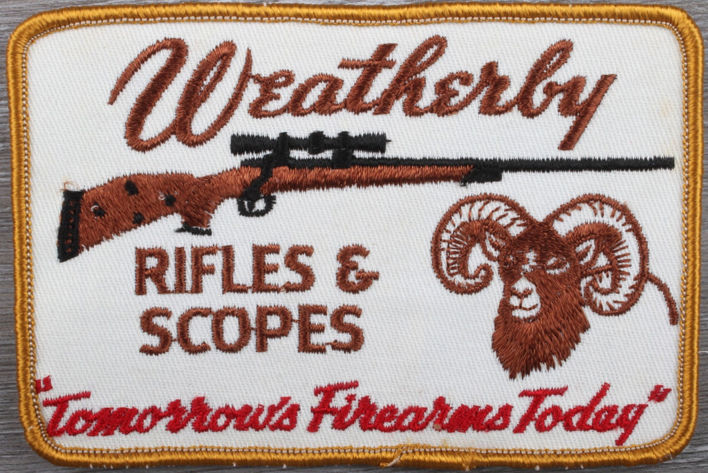 Vintage Weatherby Rifles and Scopes Patch