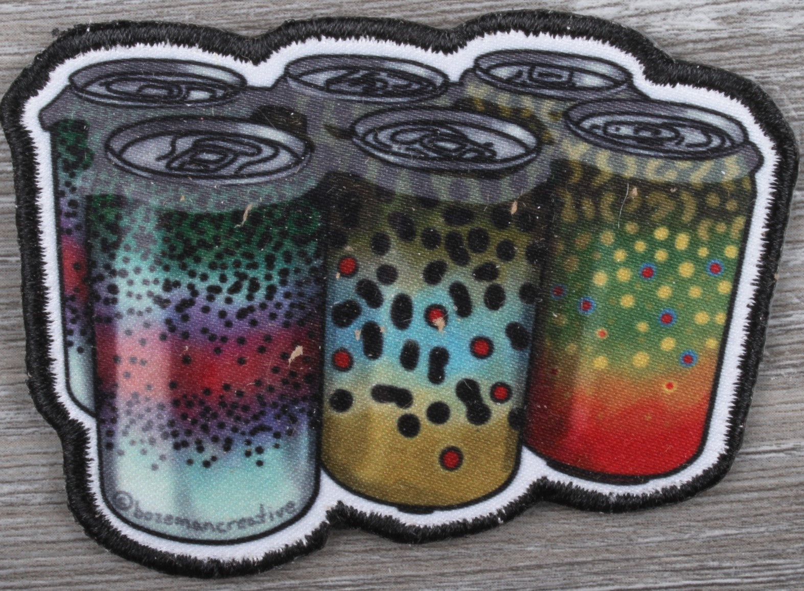 Rainbow Trout Beer cans Patch