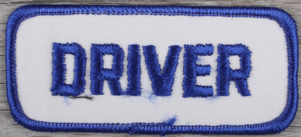 Vintage Blue & White Driver Patch