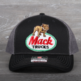 Load image into Gallery viewer, Vintage Mack patch on a Richardson 112 trucker hat

