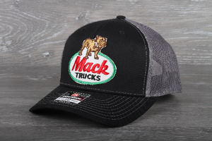 Vintage Mack patch on a Richardson 112 trucker hat