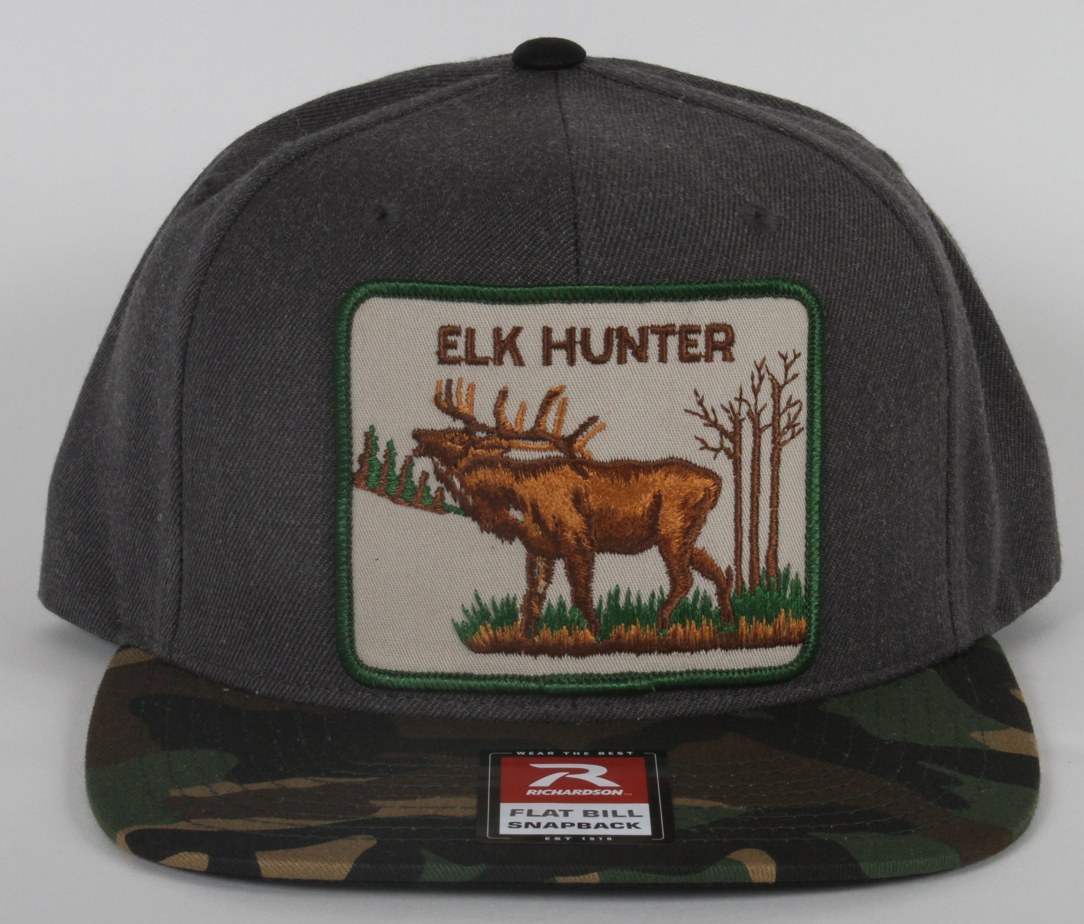 Vintage Elk Hunter patch on a Richardson 510 trucker hat