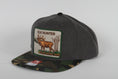 Load image into Gallery viewer, Vintage Elk Hunter patch on a Richardson 510 trucker hat
