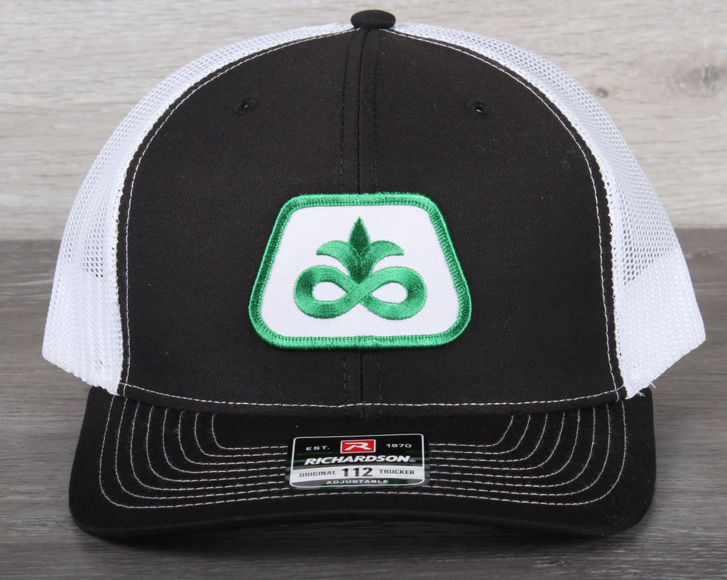 Vintage Pioneer Seed Logo patch on a Richardson 112 trucker hat