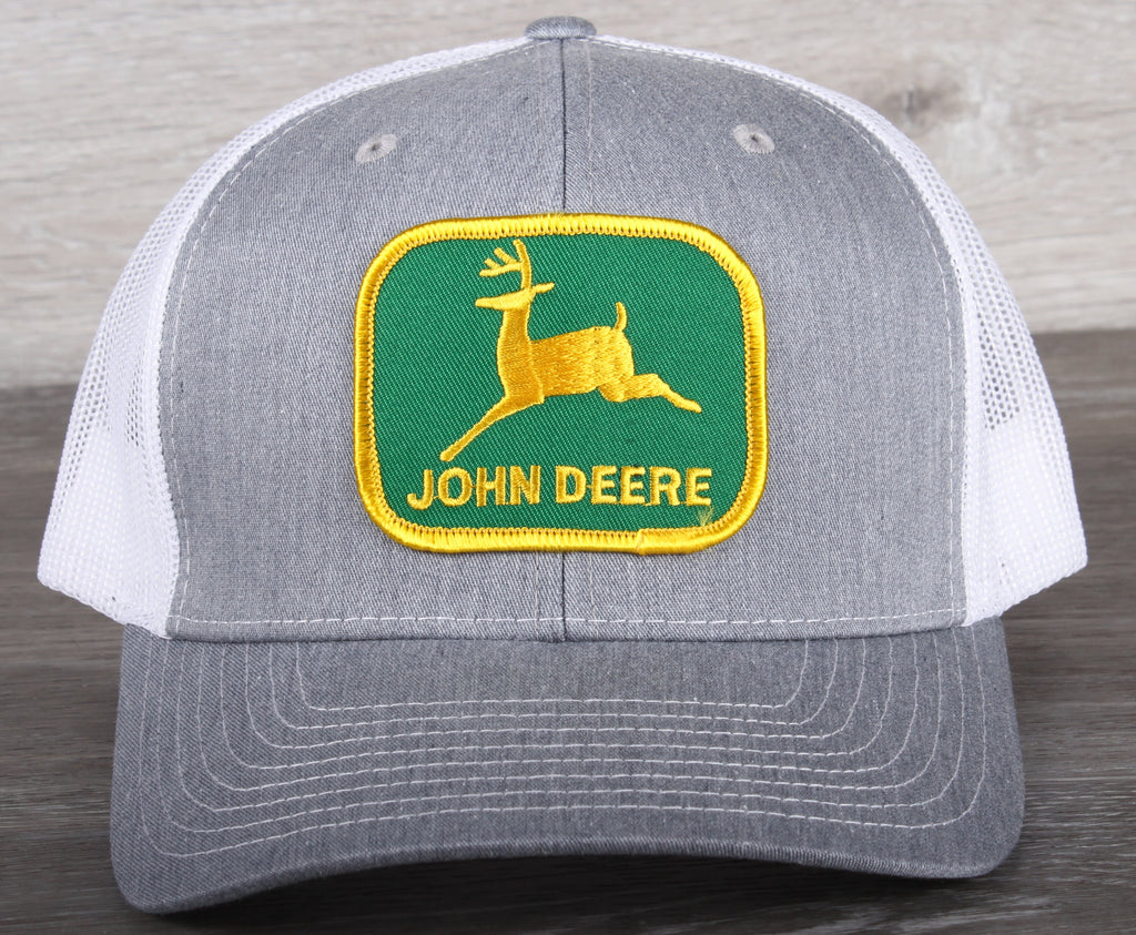 Vintage John Deere Green patch on a Richardson 112 trucker hat
