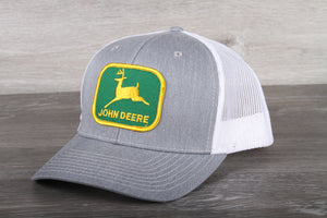 Vintage John Deere Green patch on a Richardson 112 trucker hat