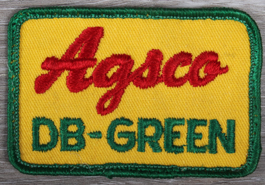Vintage Agsco DB-Green Patch