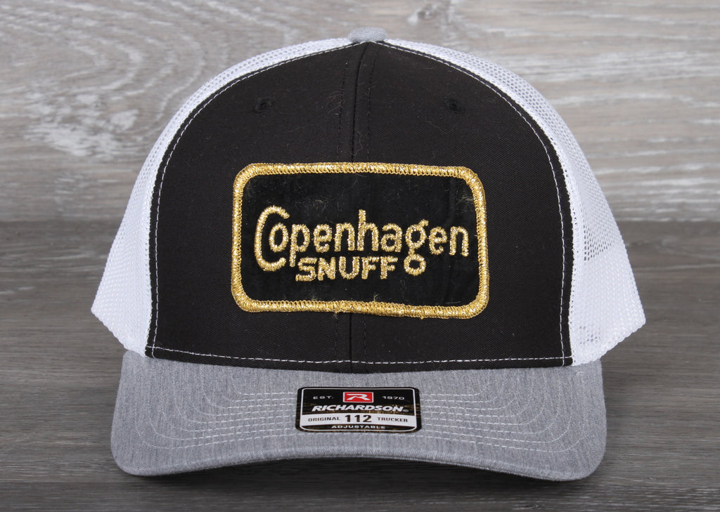 Vintage Copenhagen Snuff patch on a Richardson 112 trucker hat