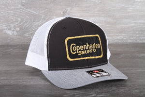 Vintage Copenhagen Snuff patch on a Richardson 112 trucker hat