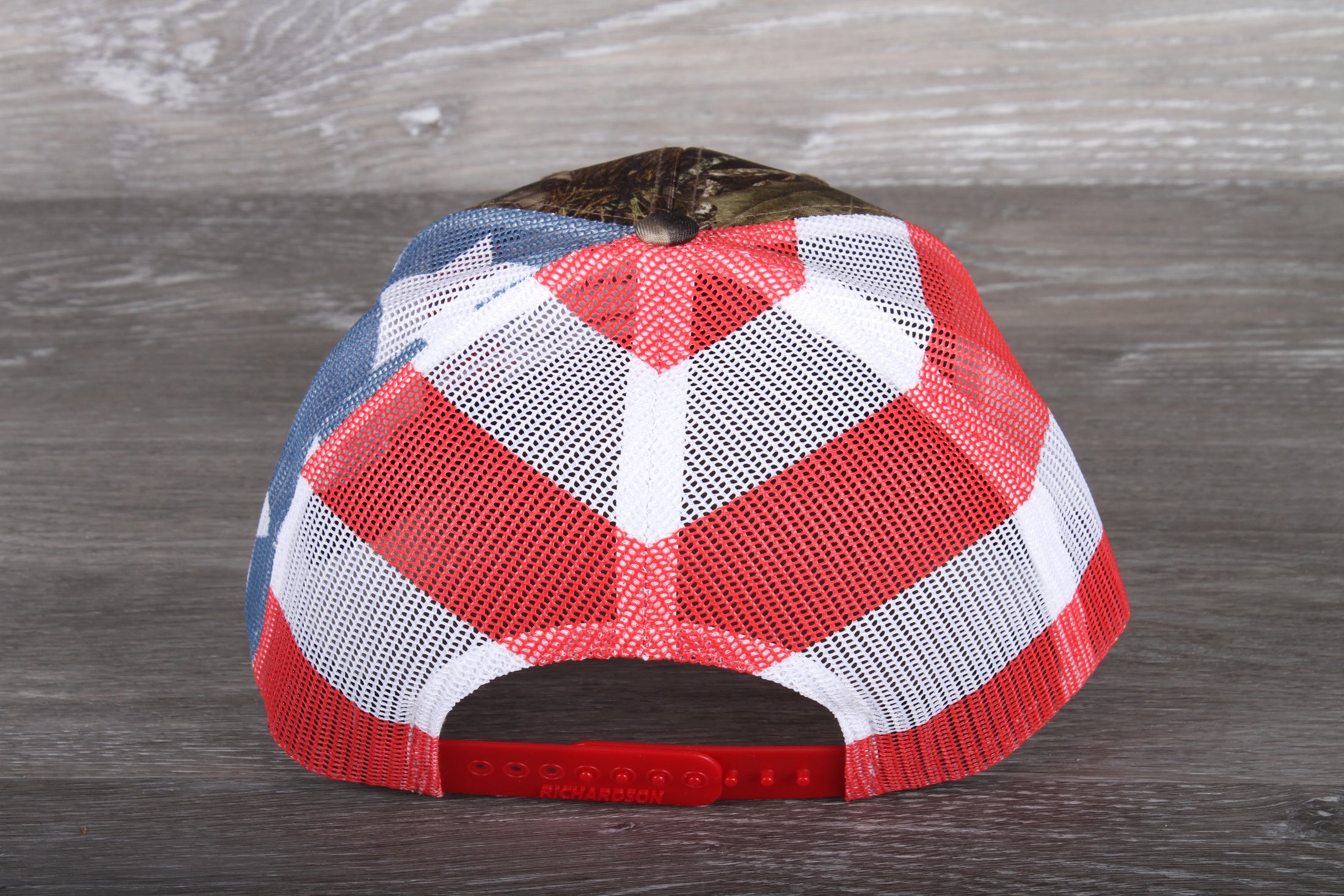 Whiskey Steak Guns & Freedom embroidered on Camo Stars Stripes
