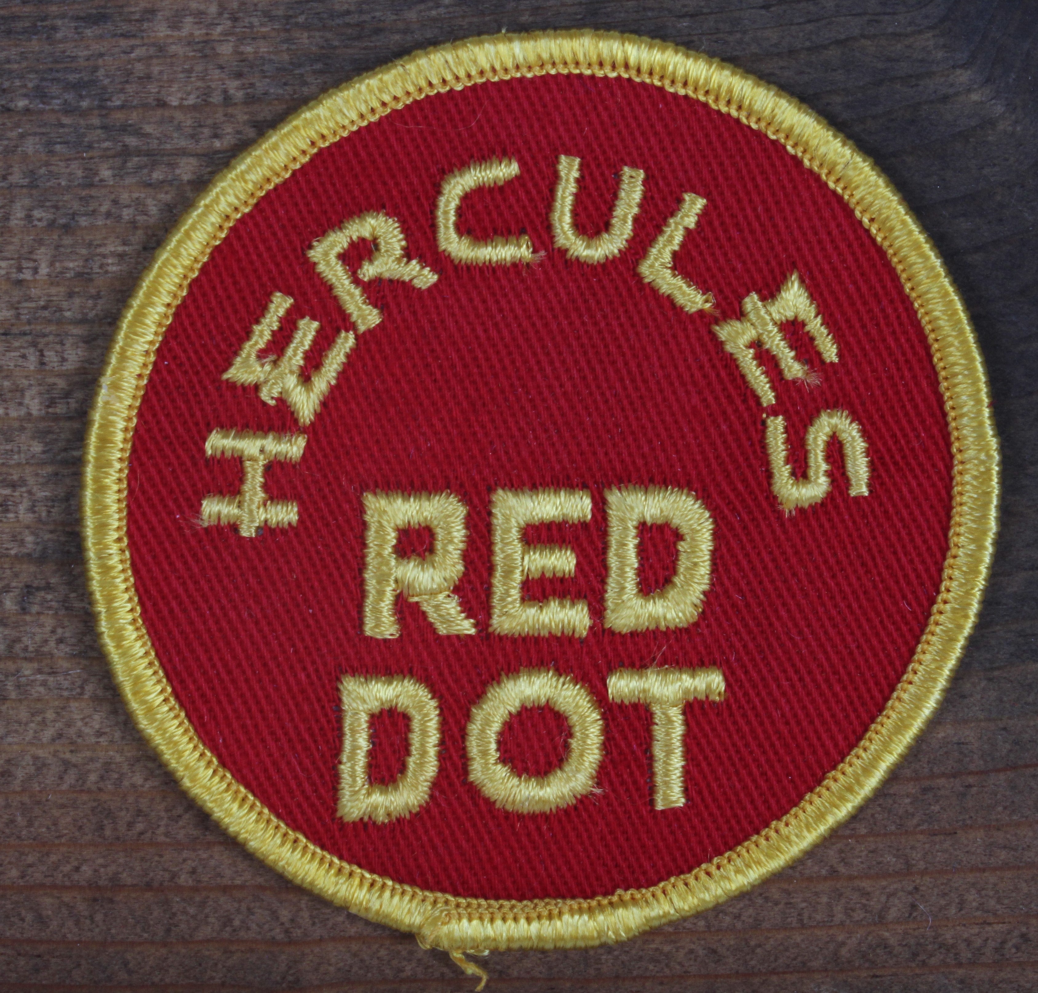 Vintage Hercules Red Dot Patch