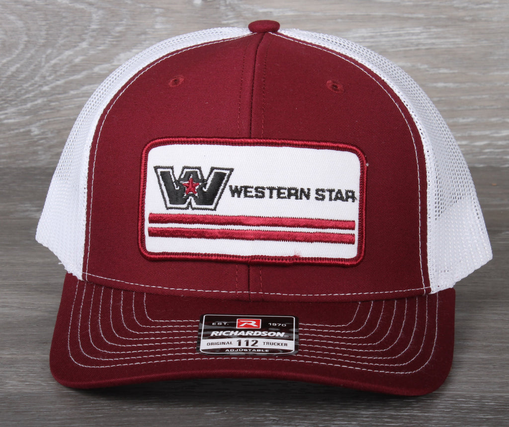 Vintage Western Star Trucking patch on a Richardson 112 trucker hat