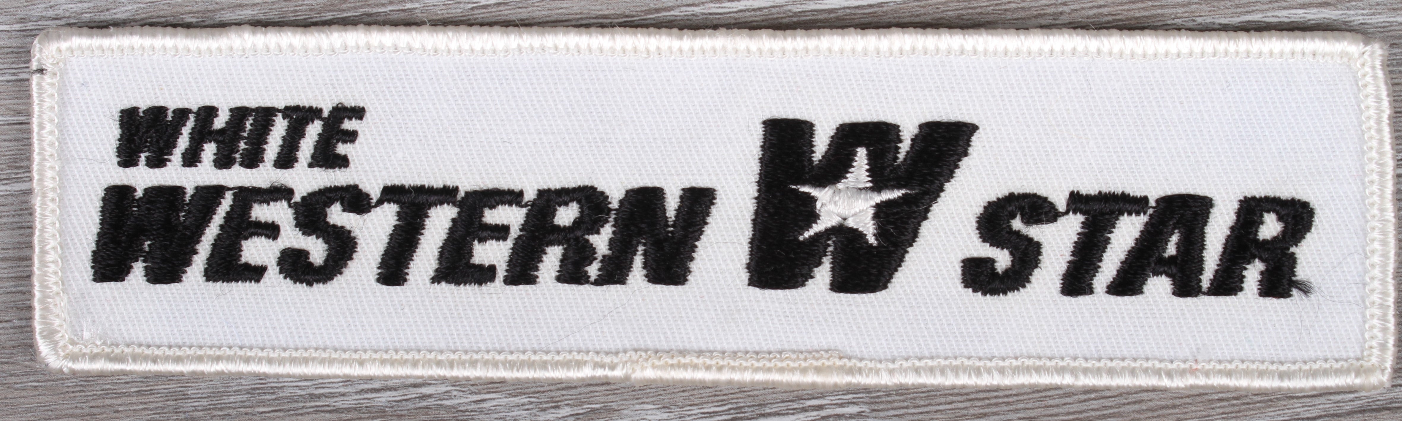Vintage White Western Star Trucks Patch