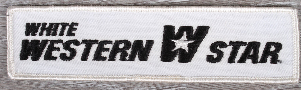 Vintage White Western Star Trucks Patch