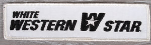Vintage White Western Star Trucks Patch