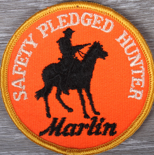 Vintage Marlin Safety Pledged Hunter Patch