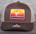 Load image into Gallery viewer, Retro Ford Bronco patch on a Richardson 112 trucker hat
