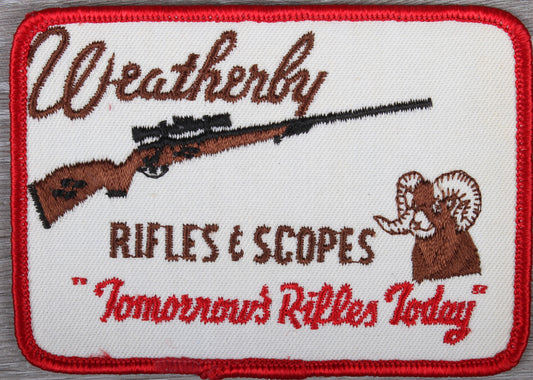 Vintage Weatherby Rifles and Scopes Patch