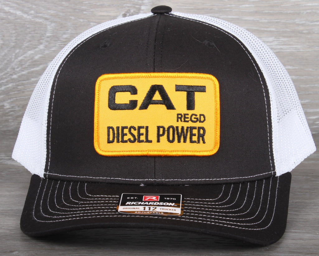 Vintage CAT Diesel Power patch on a Richardson 112 trucker hat