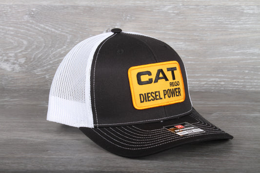 Vintage CAT Diesel Power patch on a Richardson 112 trucker hat