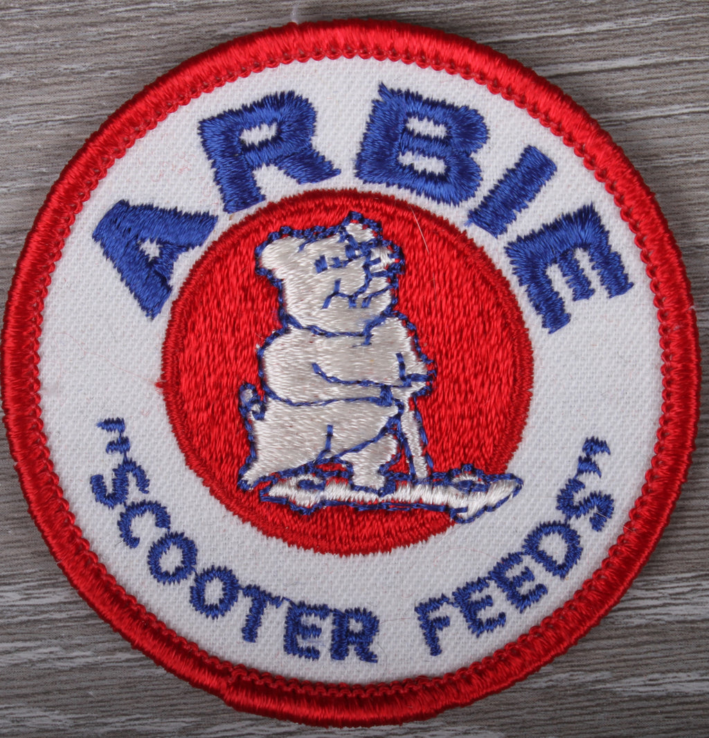 Vintage Arbie Scooter Feeds Patch