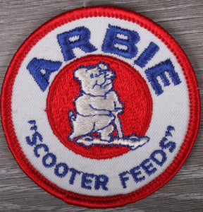 Vintage Arbie Scooter Feeds Patch