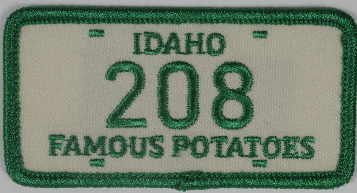 208 Idaho License Plate Patch