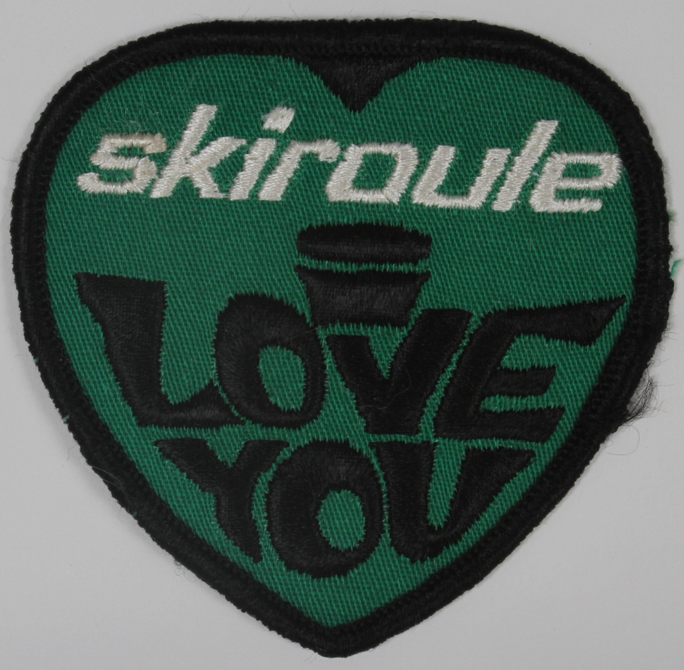 Vintage Skiroule I Love You Patch
