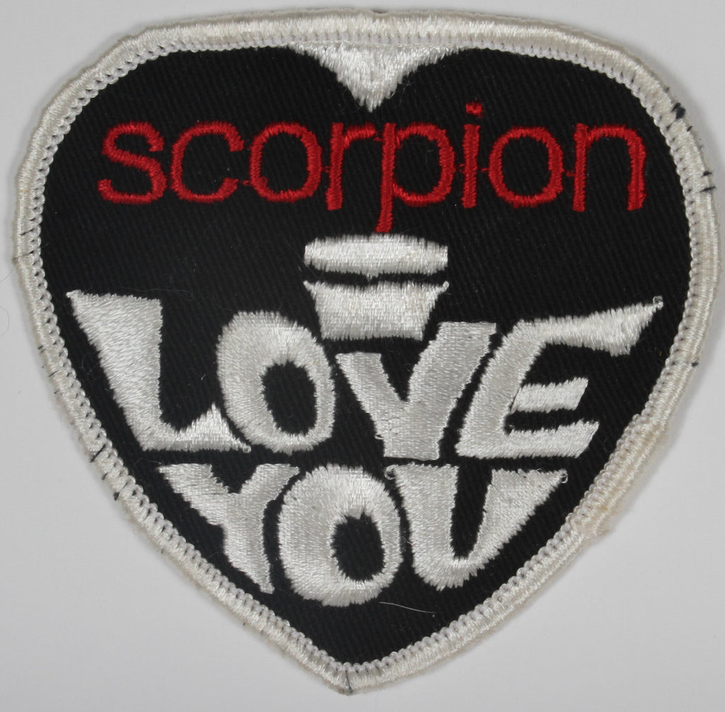 Vintage Scorpion I Love You Patch